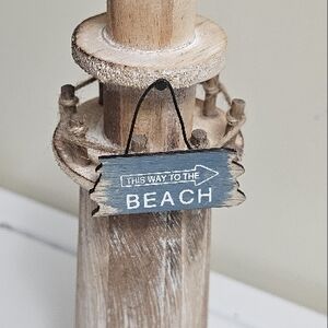 Rustic Wooden Lighthouse Decor